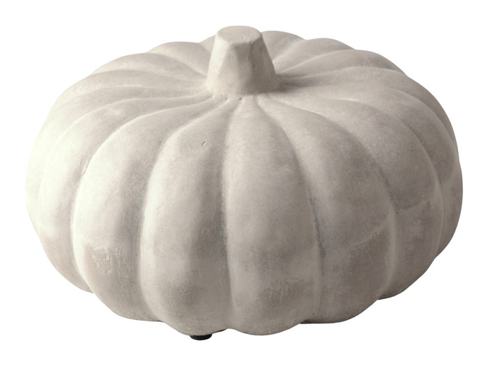 Prydnad Pumpa Cement Grå 14,5 cm Form Living